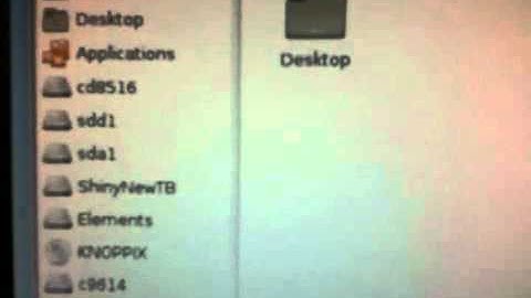 Knoppix sees all directories on boot