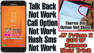 Samsung G611F J7 Prime 2 Frp Bypass Android  9.0 Pie New Method Without PC