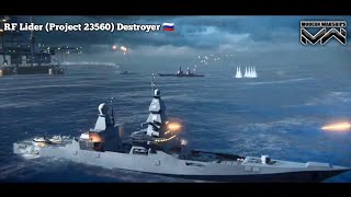 Modern Warships: RF Lider, The Nightmare Of Submarines, Cruisers & Rival Destroyers! screenshot 4