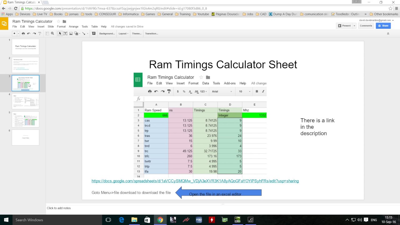 Ram timing