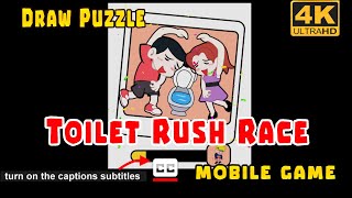 TOILET RUSH RACE DRAW PUZZLE Game | toilet paper race game | toilet rush games screenshot 2