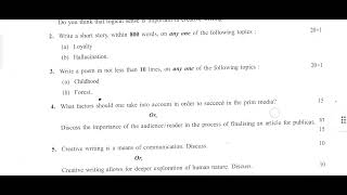 UNIVERSITY OF CALCUTTA QUESTION PAPER ENGLISH-GENERAL SEC-B2 FM-80 SEMESTER 4 2023