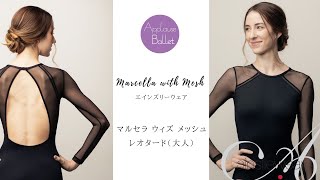 長袖バレエレオタード 美しい メッシュ 輸入バレエ用品通販