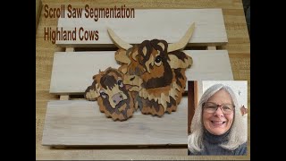 Scroll saw segmentation Highland Cows