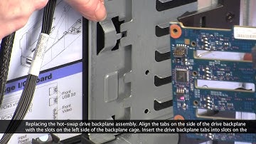IBM System x3850 X6 installing the hot swap backplane assembly
