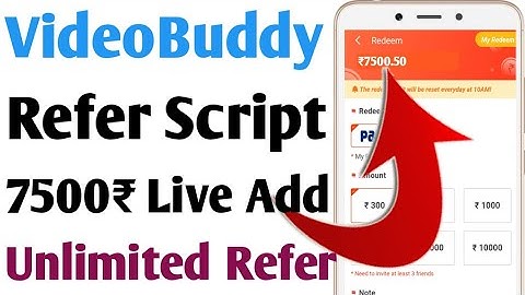 Video Buddy Refer Script | Video Buddy Unlimited Refer Trick | Video Buddy Hack Trick