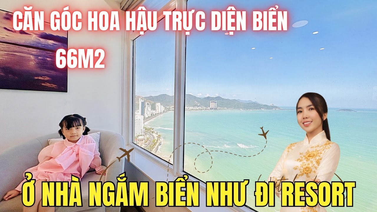 CĂN GÓC HOA HẬU TRỰC BIỂN 66M2 Ở NHÀ NHƯ Ở RESORT NGẮM BIỂN