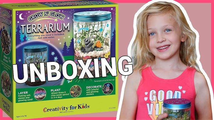  Creativity for Kids Grow 'N Glow Terrarium Kit for Kids -  Educational Science Kits Ages 6-8+, Kids Gifts for Boys and Girls, Craft  and STEM Projects : Everything Else