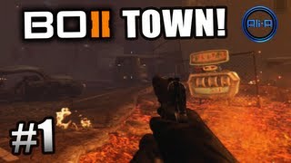 Black Ops 2 ZOMBIES GAMEPLAY - "TOWN" Survival Live w/ Ali-A - Part 1 - Call of Duty BO2