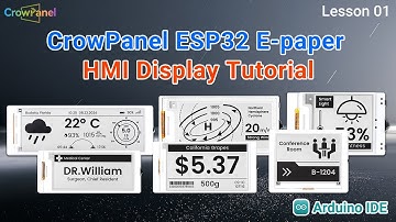A Comprehensive Introduction to Elecrow Crowpanel ESP32 E-Paper HMI Screen