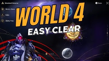 Honkai Star Rail - World 4 - Difficulty 3 - Simulated Universe Easy Clear