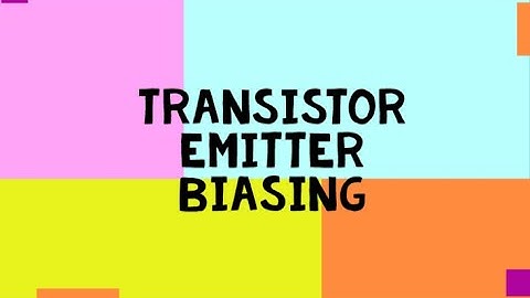 Transistor emitter Biasing in Multisim