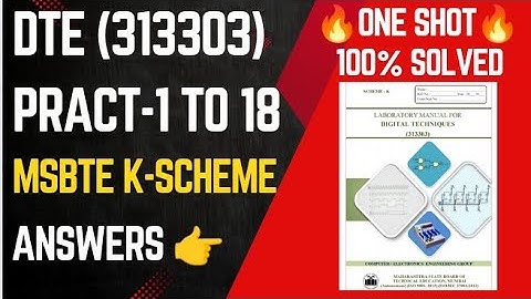 DTE All practical Answers in one shot MSBTE k-scheme || MSBTE || msbte k-scheme #ytshorts#education