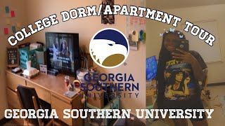 Twin college apartment/dorm tour | Georgia Southern University