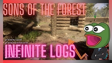 Sons of the forest | INFINITE LOG DUPE GLITCH | easy! MULTIPLAYER! use before maintenance  (WORKING)