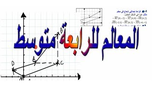 المعالم للرابعة متوسط