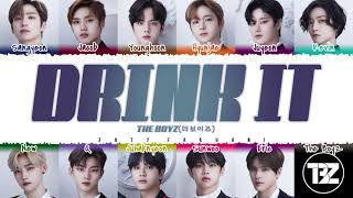 THE BOYZ (더보이즈) - 'DRINK IT' Lyrics [Color Coded_Han_Rom_Eng] Resimi