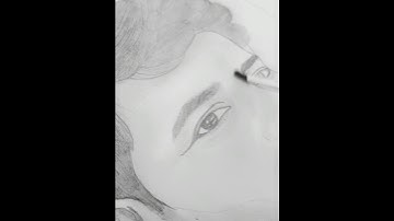 Portrait drawing tutorial| Face drawing|#shortvideo #art #shorts #motivation #portrait #face #diy