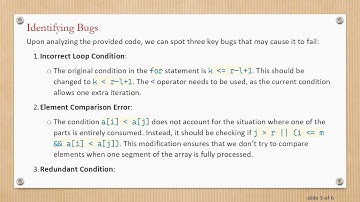 Fixing a Bug in Merge Sort