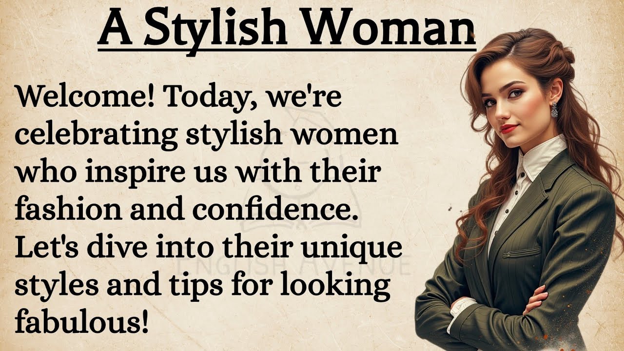 Outline Video A Stylish Woman English Story Level 1 🔥|| English Listening Practice Everyday | Improve Your English
