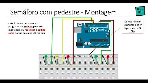 Semáforo c/ Pedestre - Tutorial Arduino #Aula_10