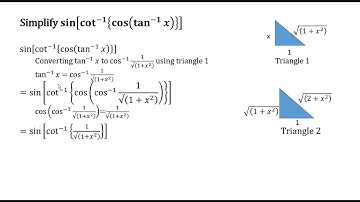 simplify sin[cot^-1{cos(tan^-1 x) }]...... class 12....Inverse trigonometric functions