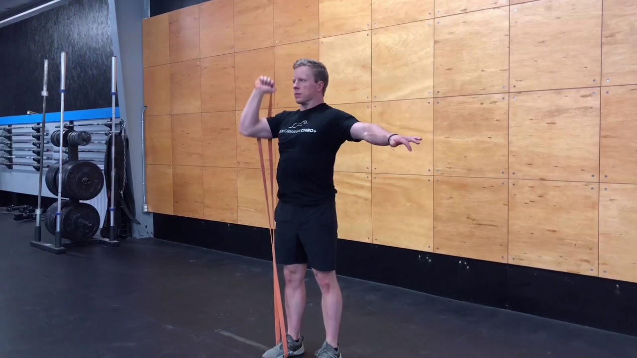 SingleArm Banded Overhead Press YouTube