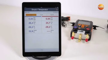 testo 550/557 (ab Generation 2015): Messansichten in der Kälte App umstellen | Be sure. Testo