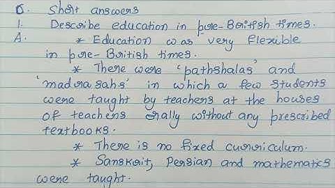 Class 8 SST Notes | Chapter 7 History|Education and British Rule | Social Notes 8th Class | 8thnotes