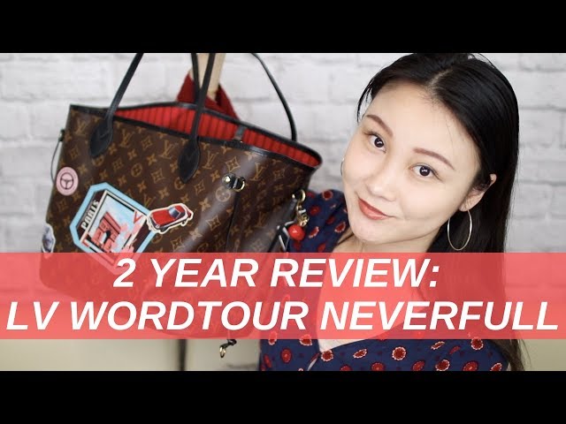 MY LV WORLD TOUR Louis Vuitton Neverfull MM How it Works & FIRST IMPRESSION  REVIEW!