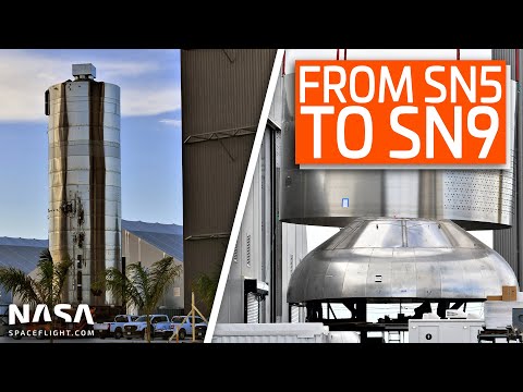SpaceX Boca Chica - From SN5 re-hop preps to SN9 sleeving - A busy Spaceport