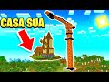 Ho SOLLEVATO la CASA di un mio AMICO con una GRU FUNZIONALE in MINECRAFT