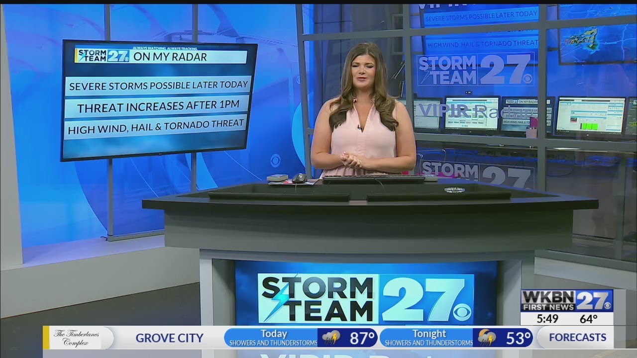 Tracking risk for strong to severe storms Wednesday - YouTube
