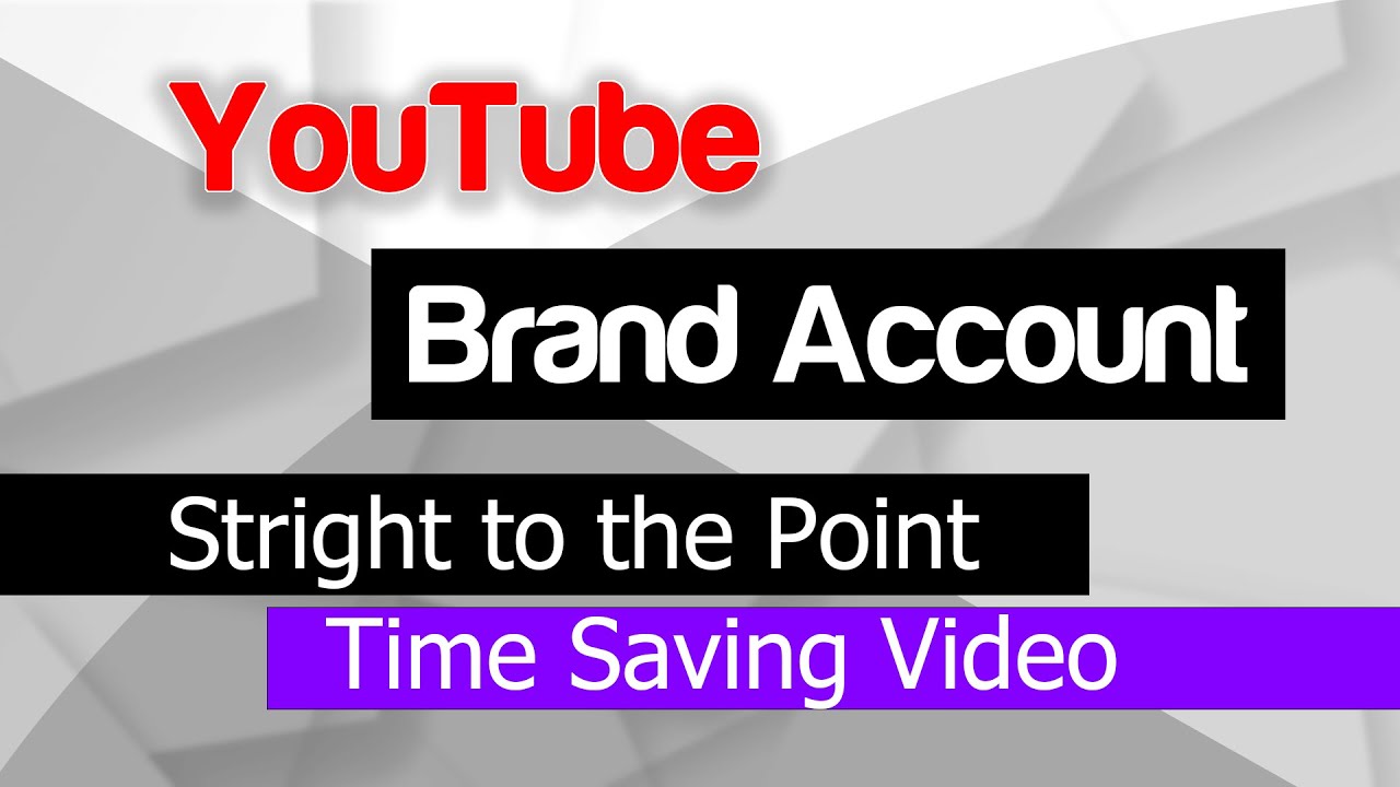 How to Create Brand Account  - 2022 