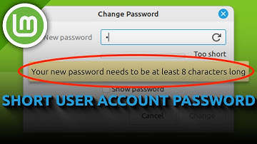 How to Set a Short User Account Password on Linux Mint