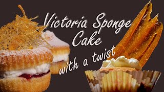 Celebrity Mini Victoria Sponge Cake recipe with spun sugar 💫 Wealth