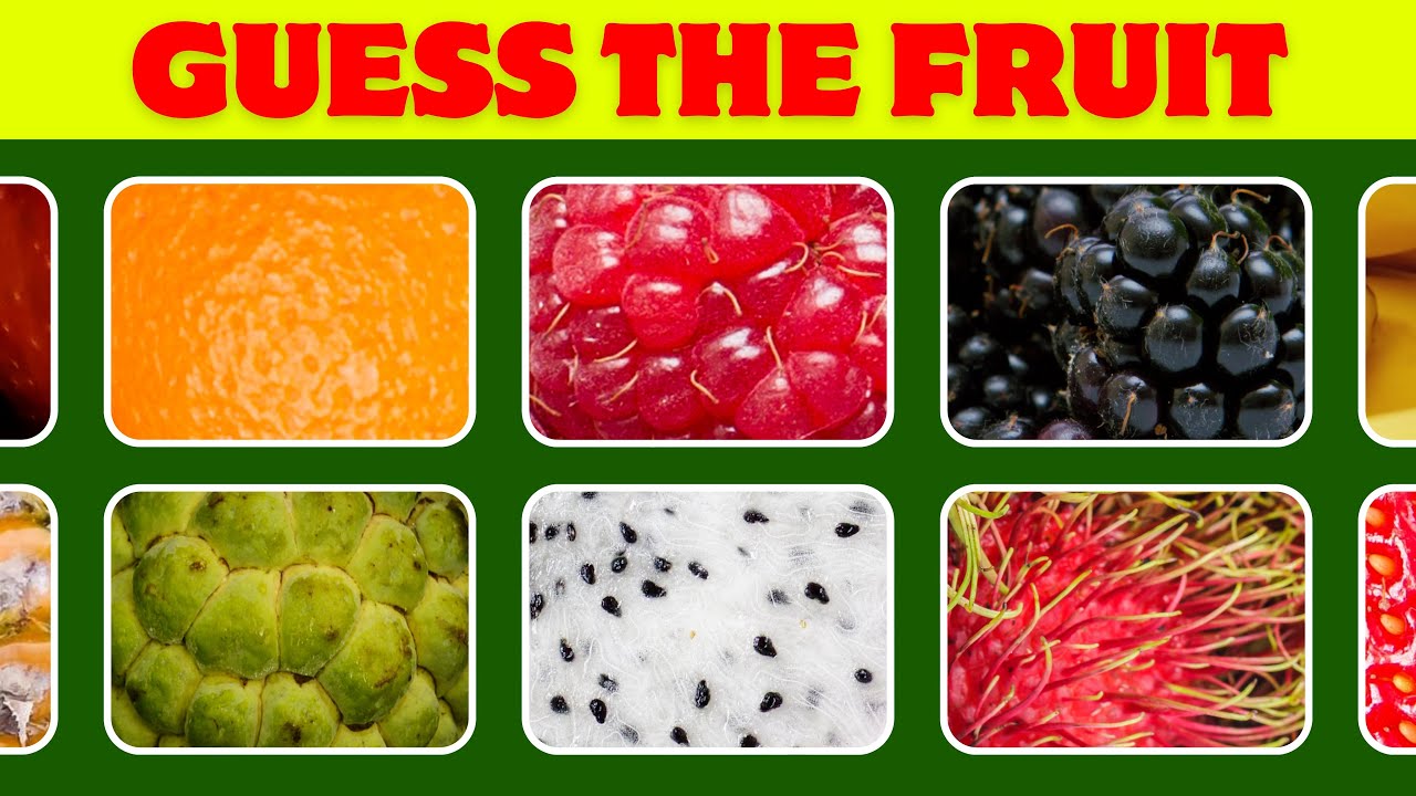 Guess the Fruit 🍎 | Zoomed Image Fruit Quiz Challenge 
