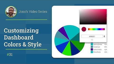 Customizing Your Dashboard Colors & Style