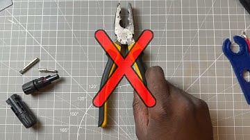 EASY Way to Install MC4 Connectors for SOLAR PANELS