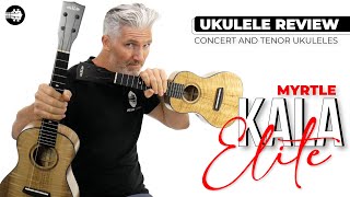 New Kala Elite Solid Flamed Myrtle Ukulele Review Tenor And Concert Size