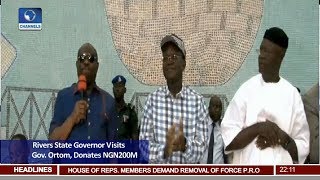 Rivers State Governor Visits Gov. Ortom, Donates NGN200M