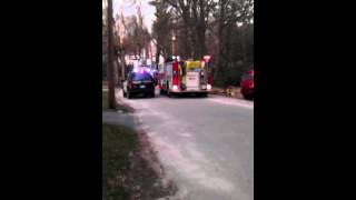 Sharon Police & Fire on scene with a Garage Fire - Part #1