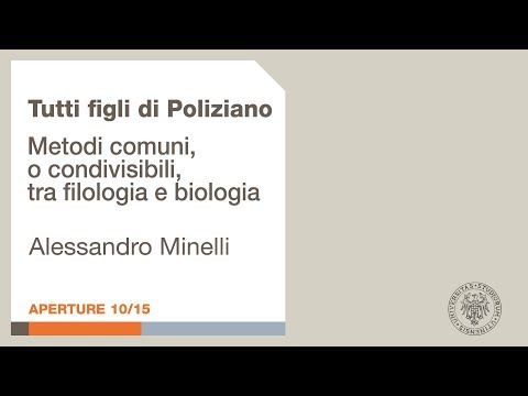 Intervento di Alessandro Minelli su Poliziano