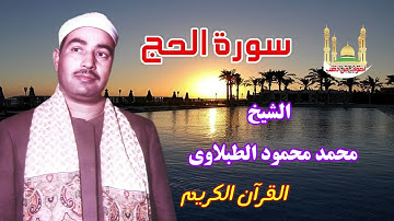 الشيخ محمد محمود الطبلاوى سورة الحج