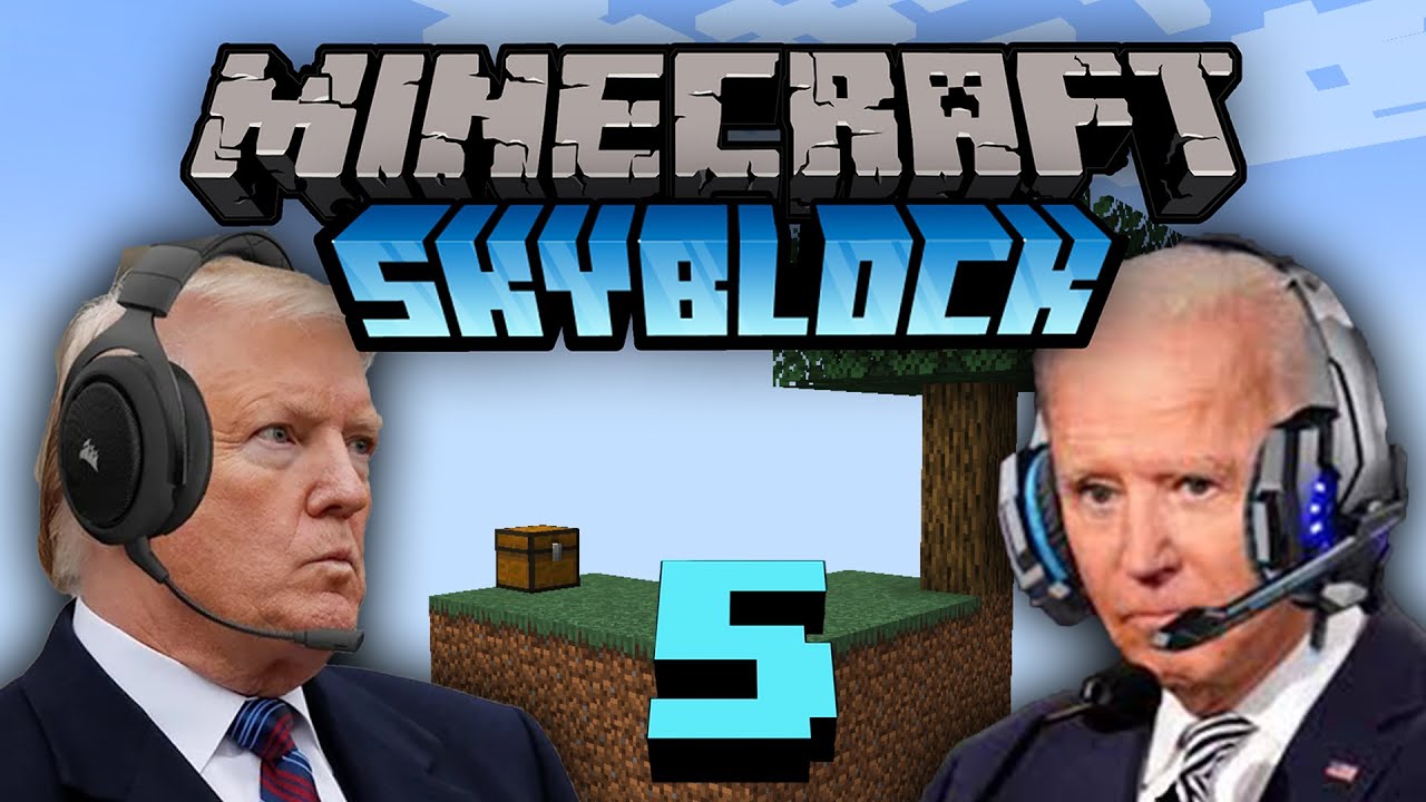 US Presidents Play Minecraft Skyblock 5