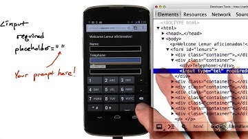 Input attributes - Mobile Web Development