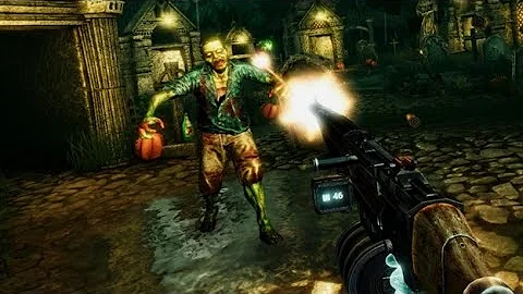 playing drop dead (VR) (warning violent game)