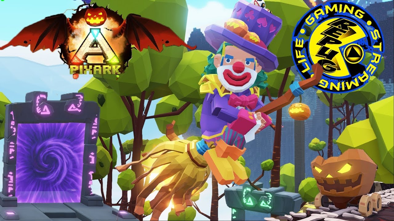 PixARK Skyward The Great Halloween Pumpkin Patch is here Ancient Wyvern King! [RePuG PixARK 30]