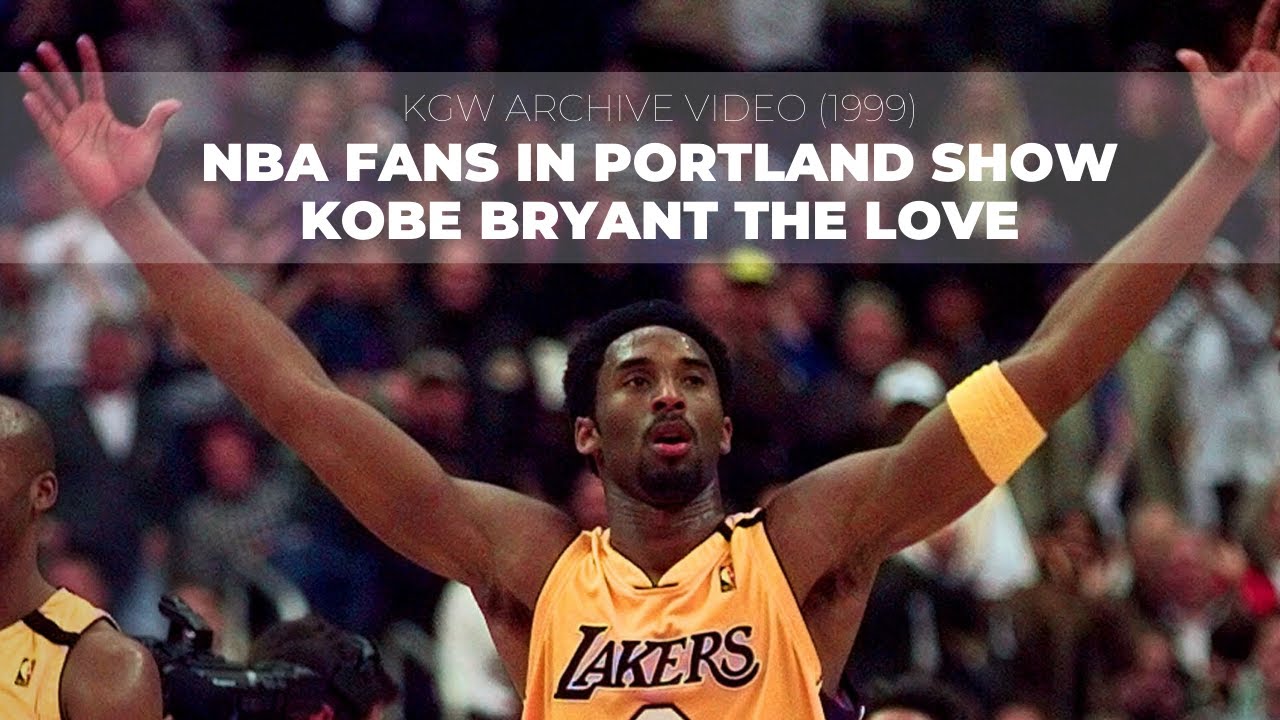 Archive 1999 Nba Fans In Portland Love Kobe Bryant Lakers Star Visits Sick Children Youtube