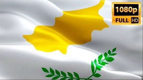 Cyprus waving flag. National 3d Cypriot flag waving. Cyprus flag Full HD